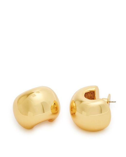 Jenny Bird Metallic Gemma 14Kt-Plated Hoop Earrings