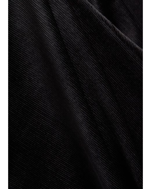 Vince Blue Straight-Leg Velvet Corduroy Trousers