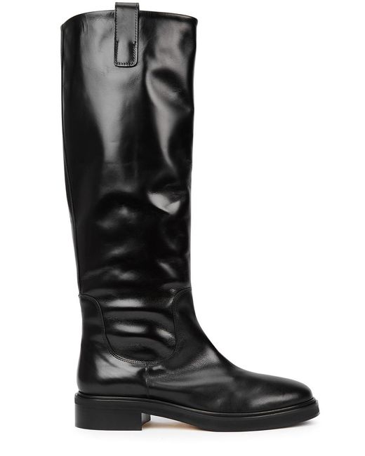 Aeyde Black Henry Knee-High Leather Boots