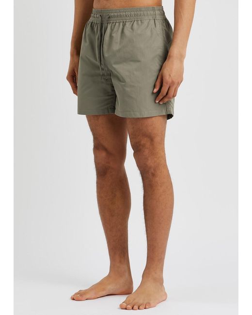 COLORFUL STANDARD Green Shell Swim Shorts, Shorts, for men