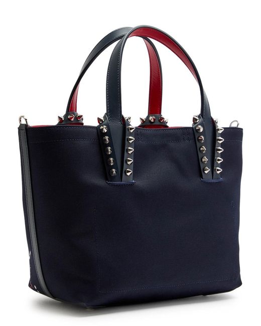 Christian Louboutin Blue Cabata Mini Canvas Tote