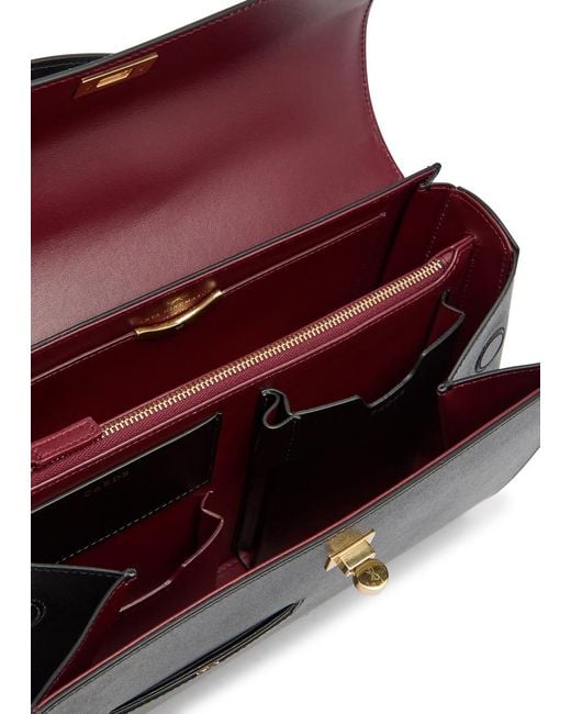 Anya Hindmarch Black Mortimer Leather Top Handle Bag