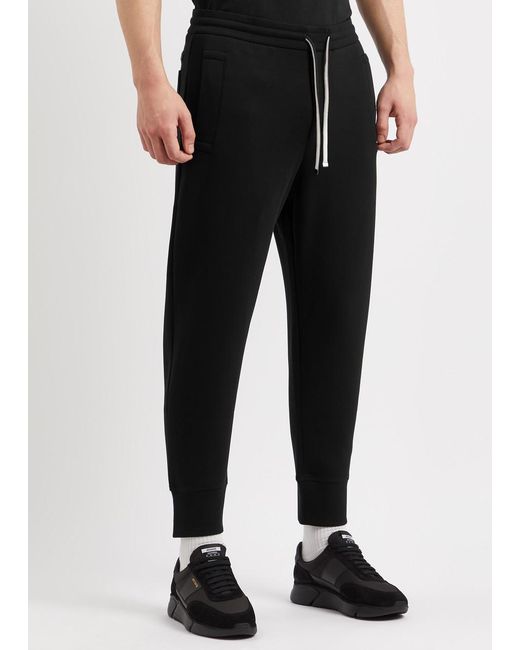 Emporio Armani Black Jersey Sweatpants for men