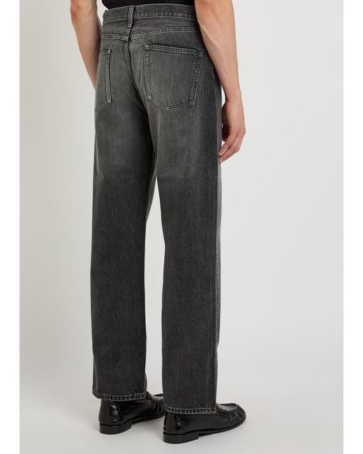 Ssstein Gray Relaxed Straight-Leg Jeans for men