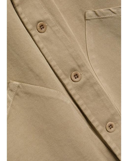 Labo.art Natural V-Neck Cotton Vest for men
