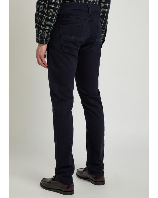 Nudie Jeans Blue Lean Dean Slim-Leg Jeans for men