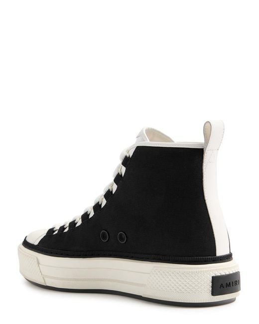 Amiri Black Court Ma Canvas Hi-Top Sneakers for men