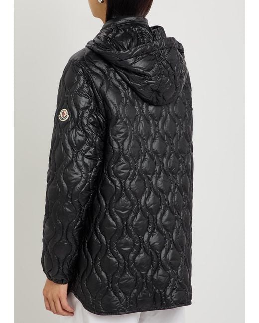 Moncler Black Balette Hooded Quilted Jacket
