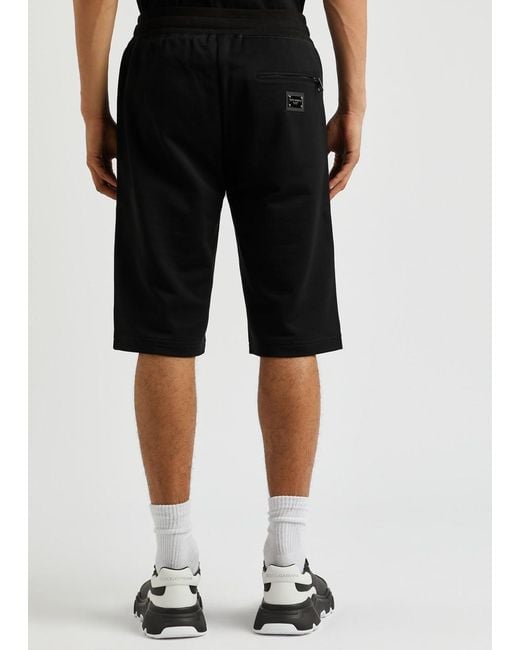 Dolce & Gabbana Black Cotton Shorts for men