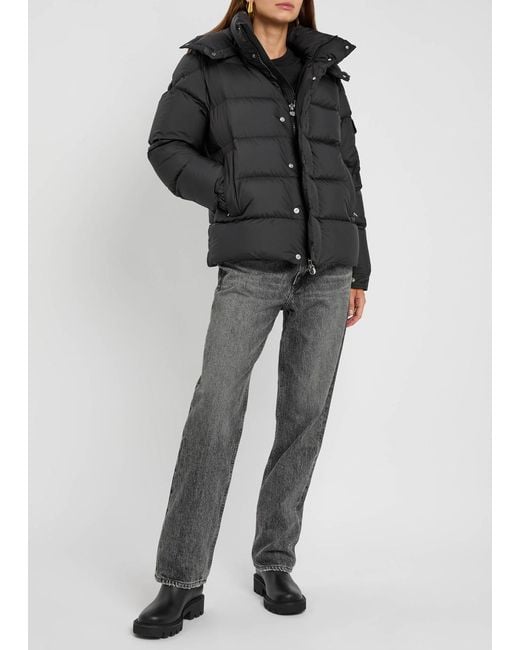 Moncler Black Maya 70 Hooded Quilted Shell Jacket