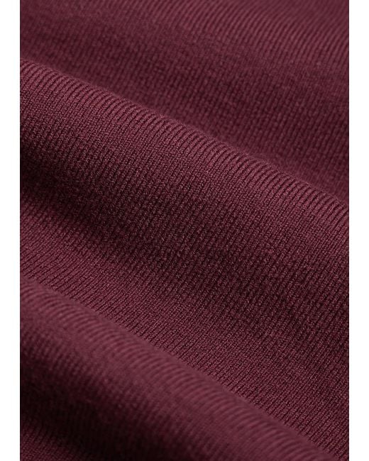 Jonathan Simkhai Purple Cassie Close-Knit Wool Maxi Skirt