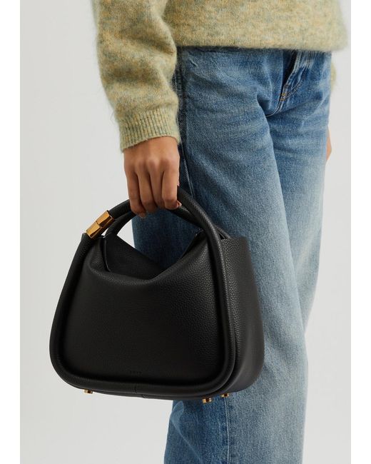 Boyy Black Wonton 25 Leather Top Handle Bag