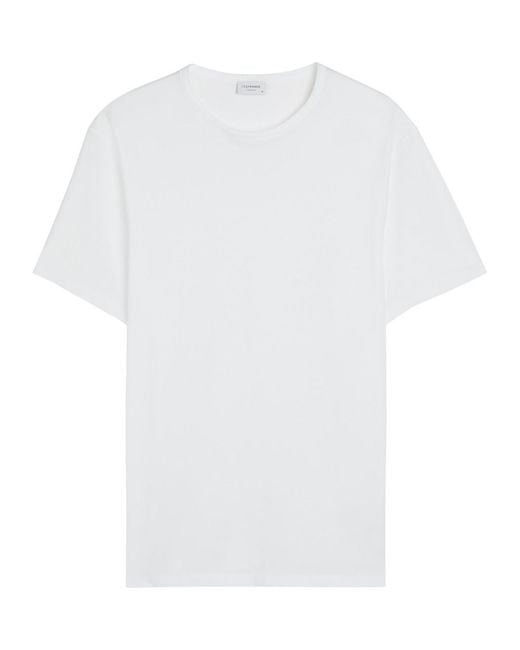 L'Estrange White Classic Cotton T-Shirt for men