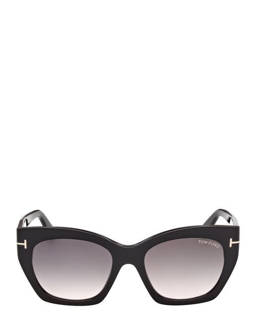 Tom Ford Gray Joni Butterfly-Frame Sunglasses