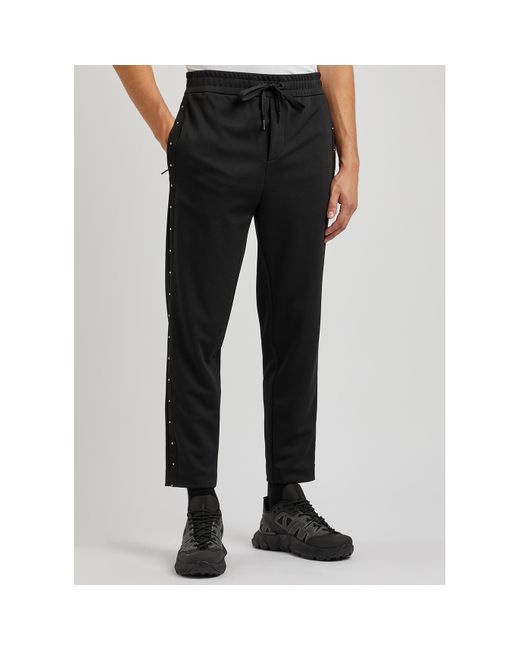 Moncler Black Stud-Embellished Jersey Sweatpants, Sweatpants for men