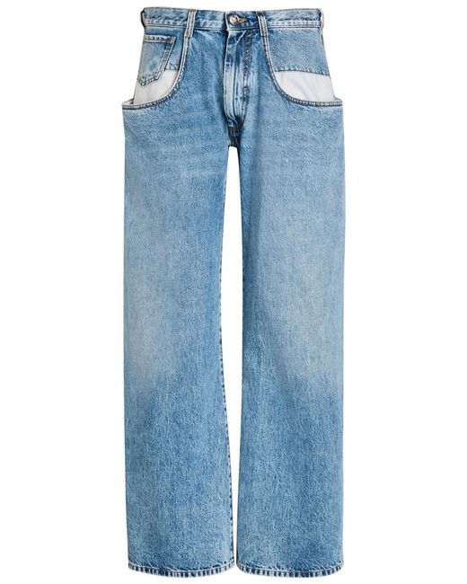 Maison Margiela Blue Straight-Leg Jeans