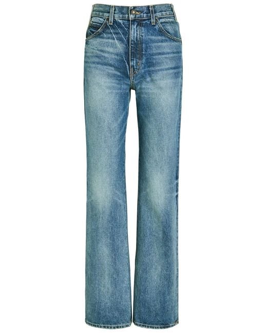 Nili Lotan Blue Joan Straight-Leg Jeans