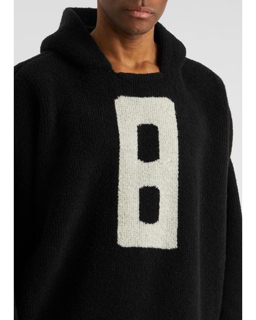 Fear Of God Black 8 Hooded Bouclé Wool-Blend Sweatshirt for men