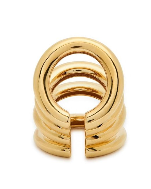 Rabanne Metallic Layered Ear Cuff