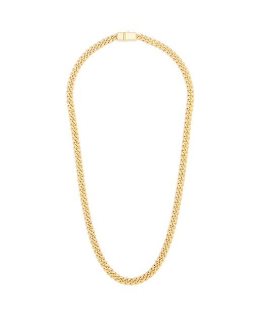 Tom Wood Metallic Curb 9kt Gold-plated Chain Necklace for men
