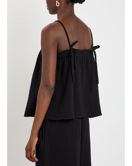 Eileen Fisher Black Cotton Cami Top