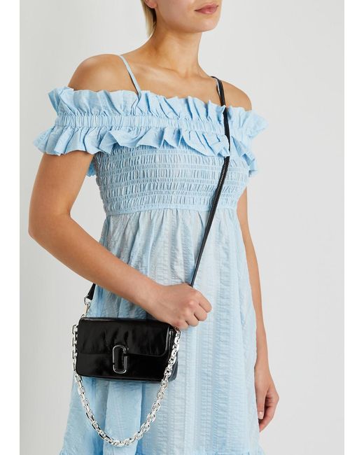 Marc Jacobs The J Marc Pillow Mini Leather Shoulder Bag in Black Lyst