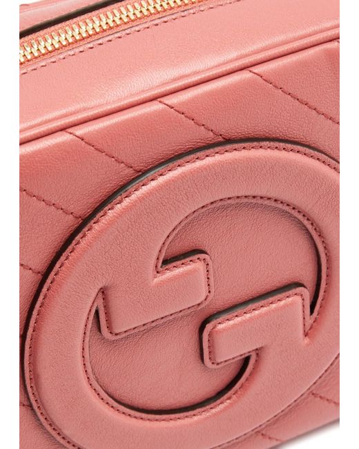 Gucci Red Blondie Leather Camera Bag, Leather Bag
