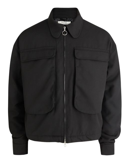 About Blank Black Utility Canvas Jacket for men