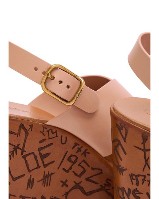 Chloé Brown Wedges