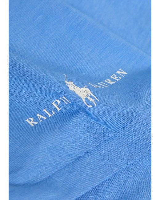 Polo Ralph Lauren Blue Logo Jersey Sleep T-Shirt for men