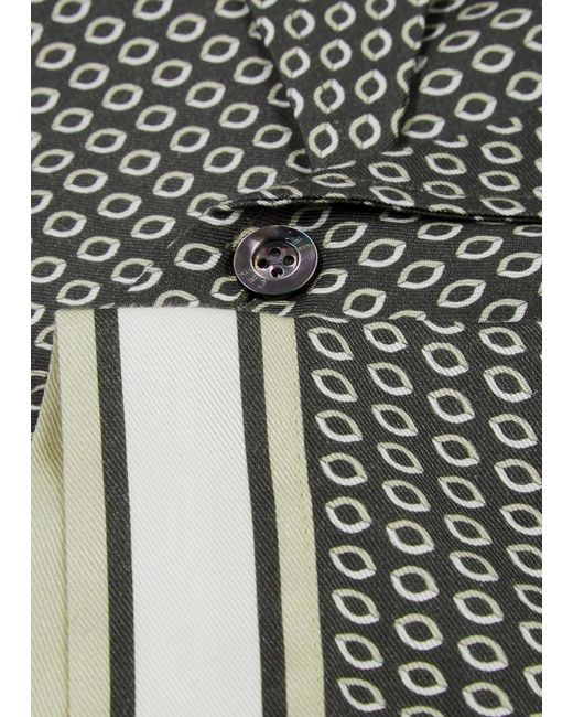 CHE Gray Sintra Printed Twill Shirt for men