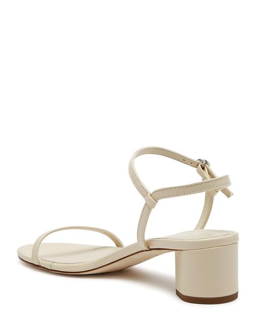 Aeyde White Immi 45 Leather Sandals