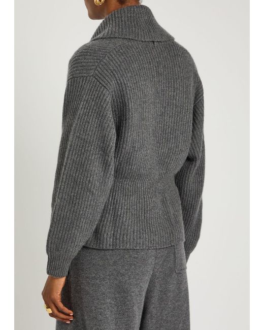 Lisa Yang Gray Alessandra Cashmere Cardigan