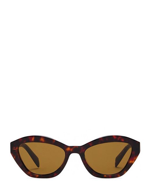 Prada Brown Cat-Eye Sunglasses