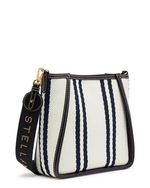 Stella McCartney Black Logo Ryder Mini Canvas Cross-body Bag