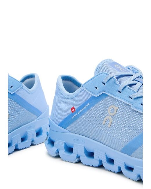 On Shoes Blue Cloud X 4 Ad Jacquard Mesh-Knit Sneakers for men
