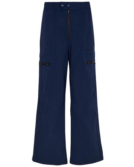 Adidas Blue X Wales Bonner Logo-embroidered Shell Cargo Trousers