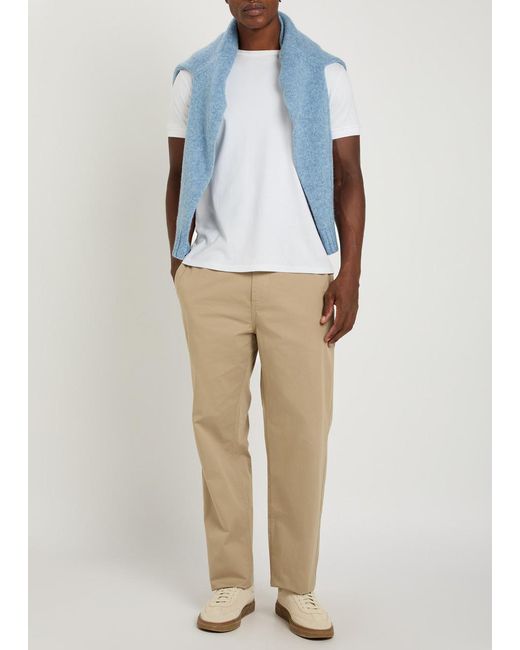 PAIGE Natural Eberton Straight-Leg Trousers for men