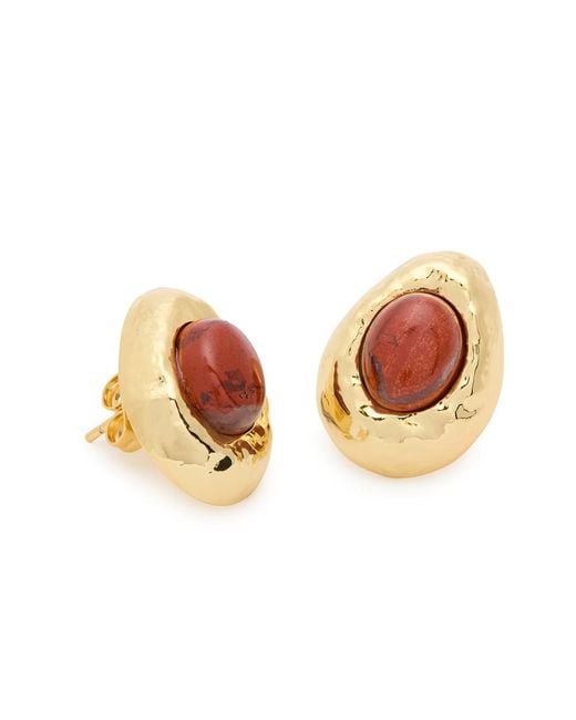 Anni Lu Red Cherry On Top 18Kt-Plated Stud Earrings