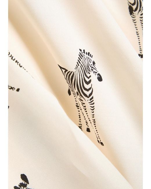 Rails Natural Saige Printed Satin-Twill Shirt