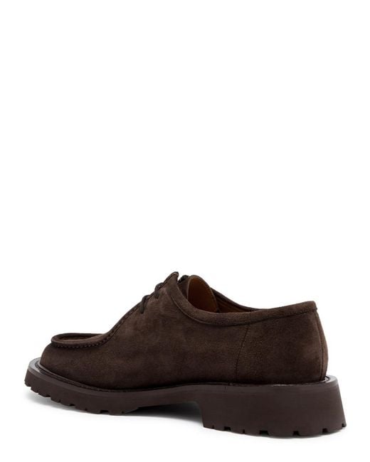 LEGRES Brown Suede Derby Shoes