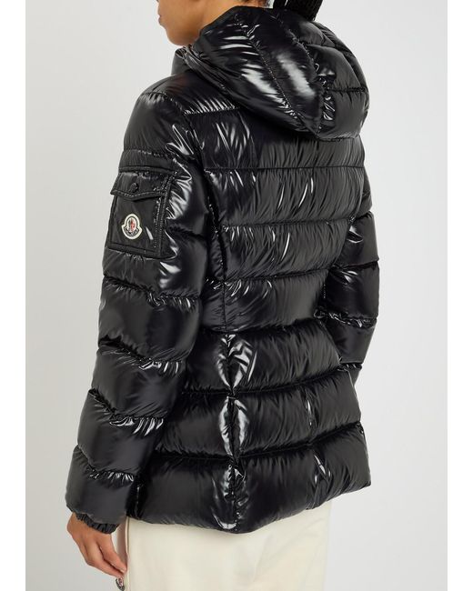 Moncler Black Barante Quilted Glossed Shell Jacket