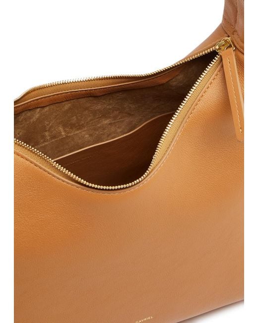Mansur Gavriel Brown Soft Candy Leather Shoulder Bag