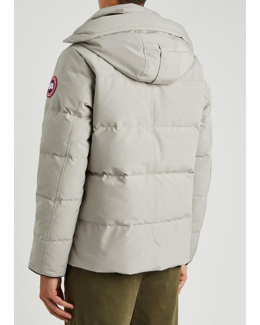 Canada Goose Gray Wyndham Quilted Arctic-tech Parka for men
