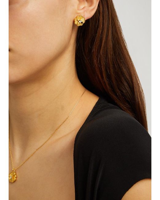 Kate Spade Metallic Heritage Bloom -plated Stud Earrings