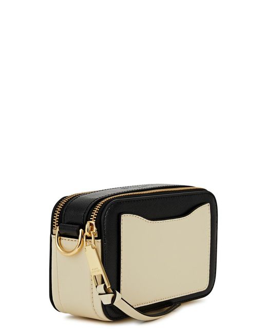 Marc Jacobs Black The Snapshot Panelled Leather Cross-Body Bag
