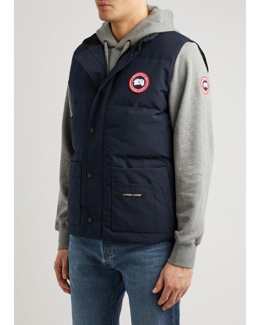 Canada Goose Blue Freestyle Quilted Artic-tech Gilet for men