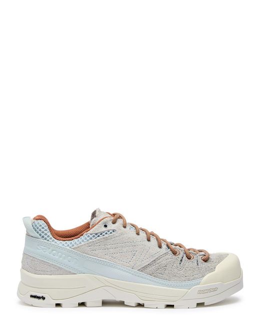 Salomon White X-Alp Panelled Mesh Sneakers