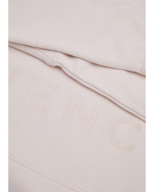 Givenchy Pink Logo Hooded Cotton Sweatshirt for men
