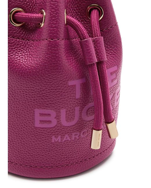 Marc Jacobs Pink The Bucket Mini Leather Bucket Bag
